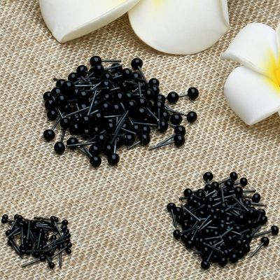 100 Stück 2mm/3mm/4mm Schwarz Teddybär Kunststoff Augen Gefüllt Spielzeug Tier Puppe N - Bild 10 von 12